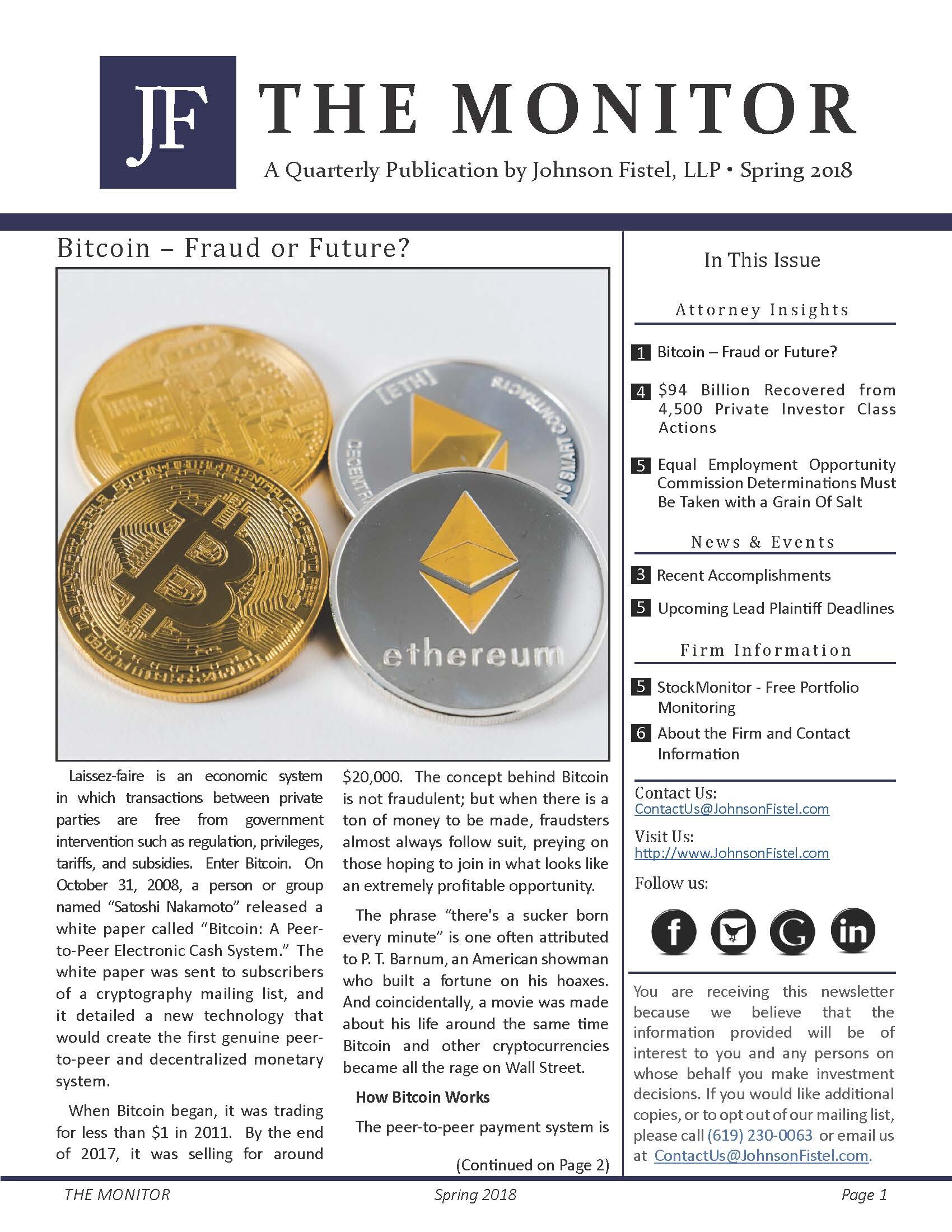 Spring 2018 The Monitor
